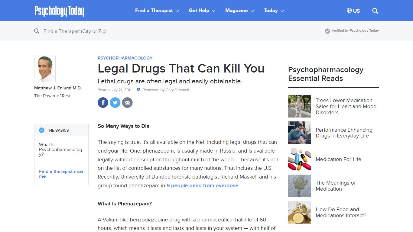 Legal Drugs That Can Kill You | Psychology Today