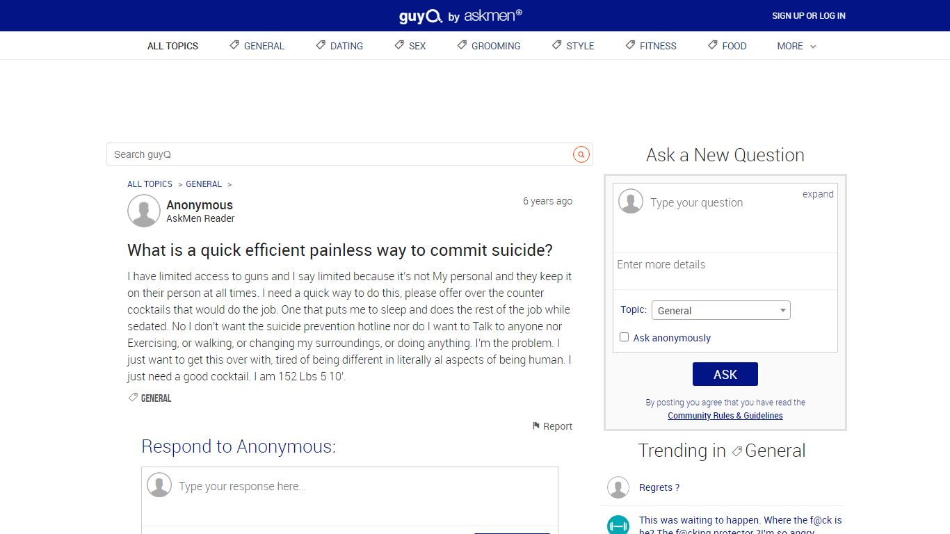 What is a quick efficient painless way to commit suicide?